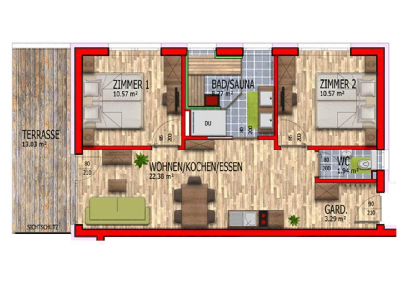 Apartmenthaus Strasswirt De Luxe Tröpolach المظهر الخارجي الصورة